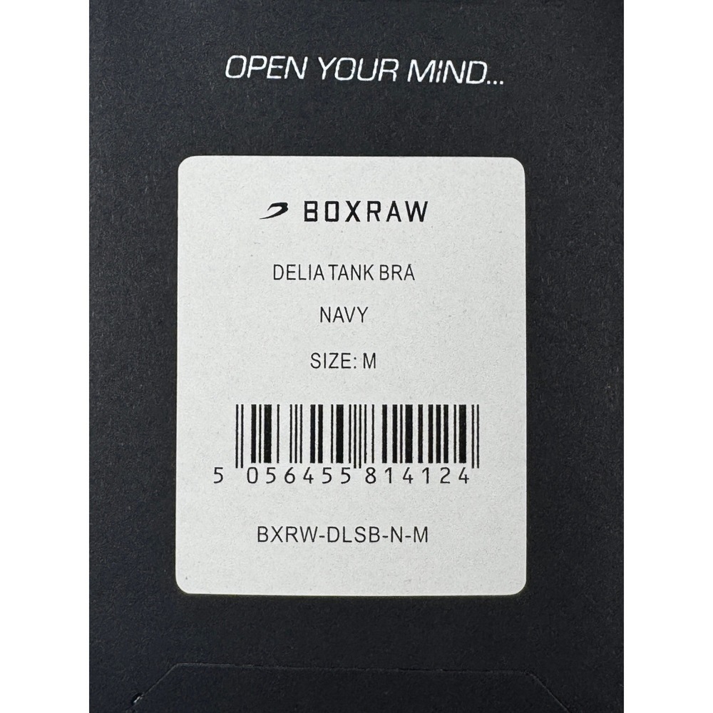 BOXRAW Delia Tank Bra Navy Size Medium New‎ With Tags - Picture 3 of 8